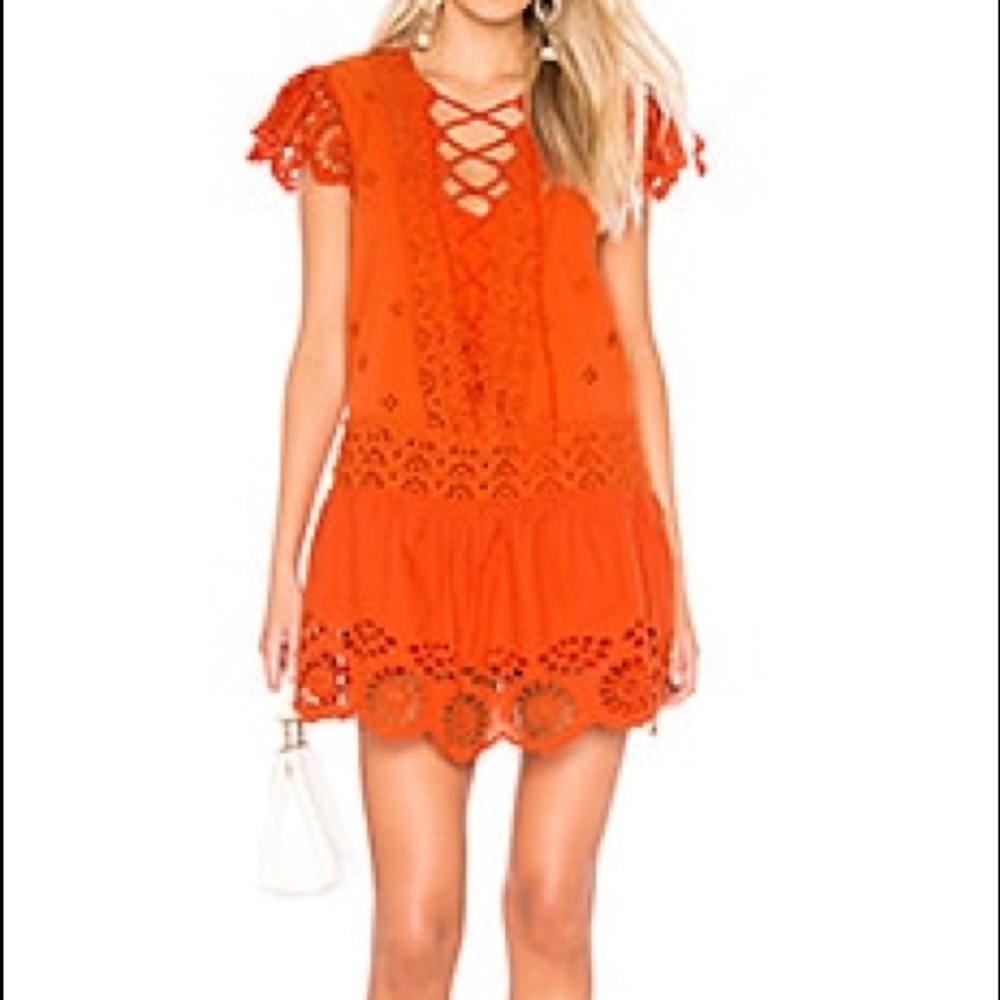 Free people Esperanza Eyelet Mini Dress